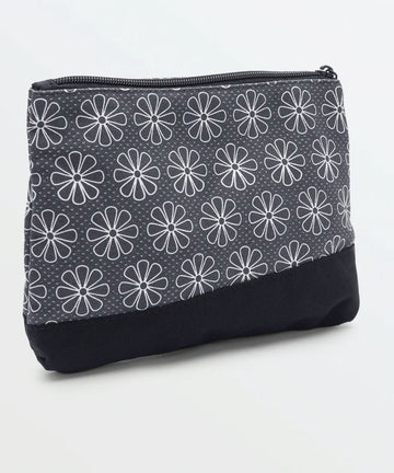 Volcom Schoolyard Canvas Pouch - Black/White